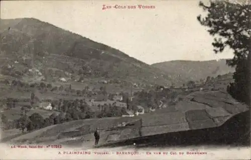 Ak Plainfaing Vosges, Barancon, en vue du Col du Bonhomme