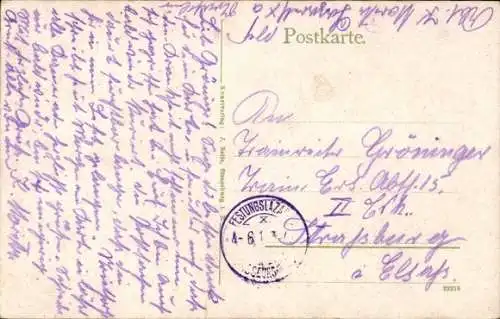 Ak Straßburg Elsass Bas Rhin, Münster