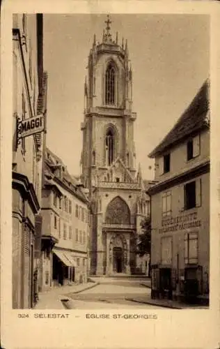 Ak Sélestat Schlettstadt Elsass Bas Rhin, Kirche St-Georges