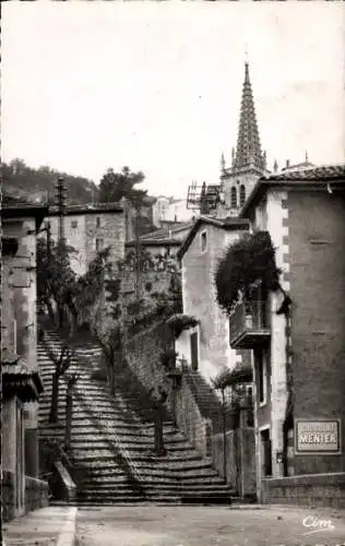 Ak Largentière Ardèche, Montee Mazon