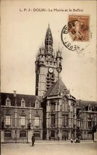 Ak Douai Nord, Mairie, Beffroi