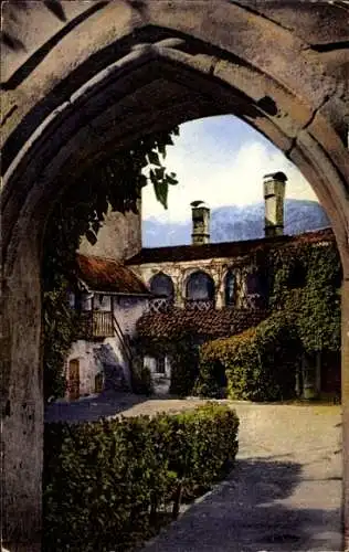 Ak Obermais Maia Alta Meran Merano Südtirol, Schloss Knillenberg