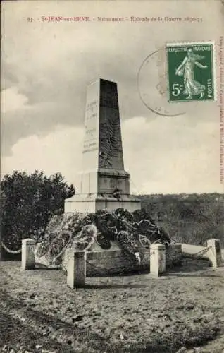 Ak Saint Jean sur Erve Mayenne, Denkmal