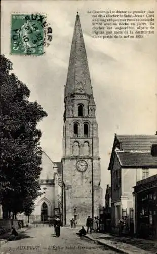 Ak Auxerre Yonne, Kirche Saint-Germain