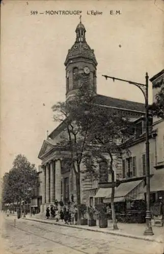 Ak Montrouge Hauts de Seine, Kirche