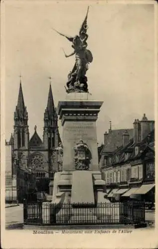 Ak Moulins Allier, Monument aux Enfants