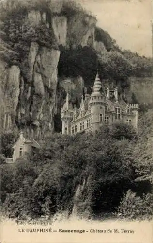 Ak Sassenage Isère, Schloss von M. Terray