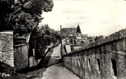 Ak Langres Haute Marne, Les Remparts