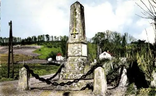 Ak Castillon sur Dordogne Castillon la Bataille Gironde, Monument Talbat