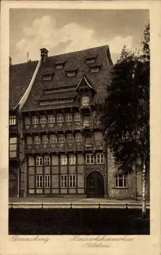 Ak Braunschweig in Niedersachsen, Handwerkskammerhaus, Gildehaus