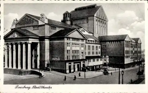 Ak Duisburg im Ruhrgebiet, Stadttheater