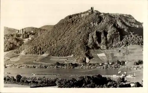 Ak Königswinter am Rhein, Drachenfels, Blick vom Rodderberg