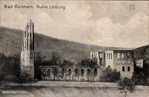 Ak Bad Dürkheim am Pfälzerwald, Ruine Kloster Limburg