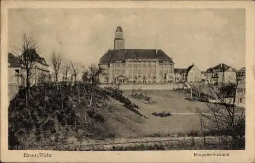 Ak Essen im Ruhrgebiet, Baugewerkeschule