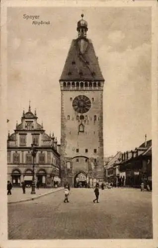 Ak Speyer am Rhein, Altpörtel, Turm, Torbogen