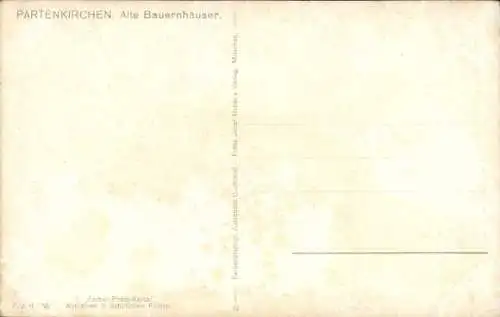 Ak Garmisch Partenkirchen in Oberbayern, alte Bauernhäuser, Haus Werdenfels