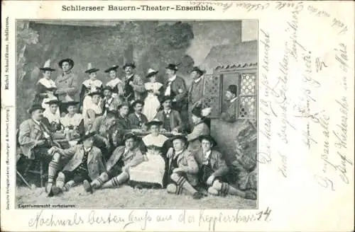 Ak Schliersee in Oberbayern, Bauern-Theater-Ensemble, Gruppenbild