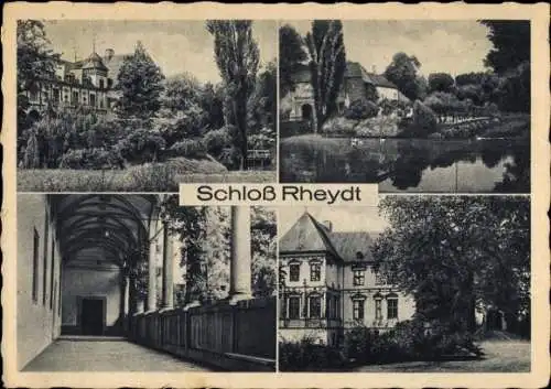 Ak Rheydt Mönchengladbach am Niederrhein, Schloss, Säulengang, Park