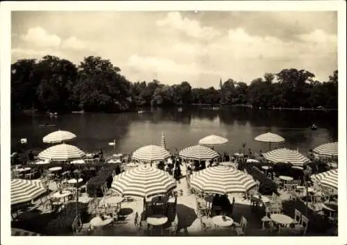 Ak München, Seehaus Kleinhesselohe, Englischer Garten