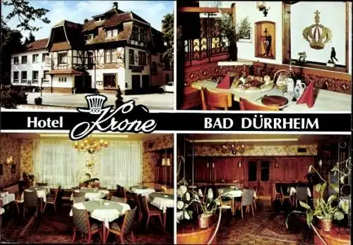 Ak Bad Dürrheim im Schwarzwald, Hotel-Restaurant Krone