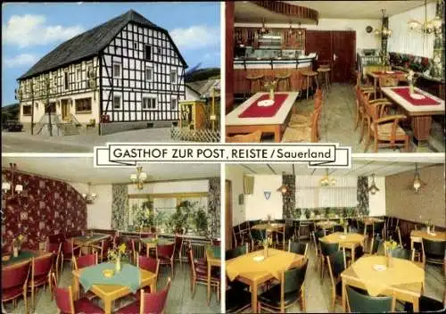 Ak Reiste Eslohe im Sauerland, Gasthof zur Post