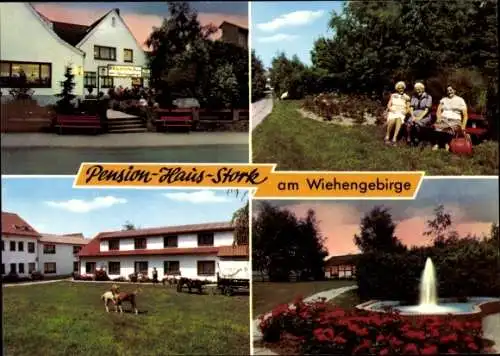 Ak Bad Holzhausen Preußisch Oldendorf in Westfalen, Pension Haus Stork am Wiehengebirge
