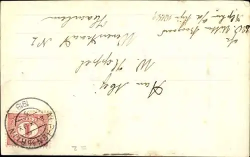 Ak Glückwunsch, Blühende violette Blume