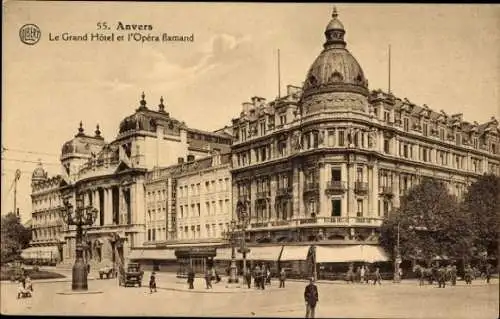 Ak Anvers Antwerpen Flandern, Grand Hotel, l'Opera flamand