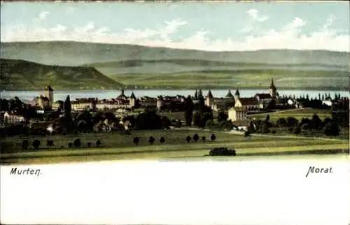 Ak Morat Murten Kanton Freiburg, Gesamtansicht