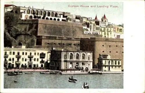 Ak Malta, Zollamt, Landeplatz