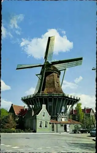 Ak Koog aan de Zaan Nordholland Niederlande, Windmühle