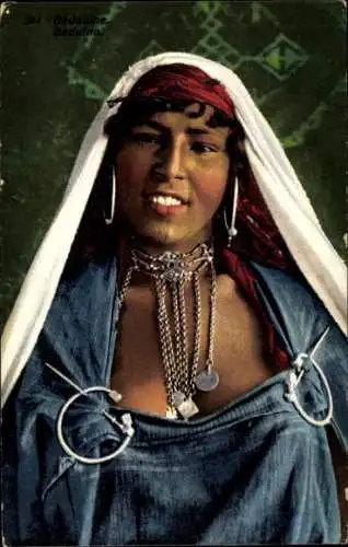 Ak Bedouine, Araberin, Halskette, Maghreb