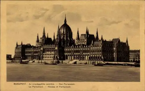 Ak Budapest Ungarn, Parlament