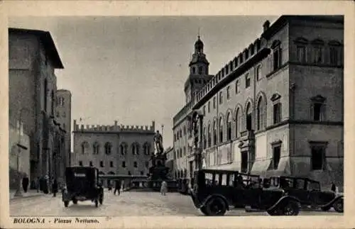 Ak Bologna Emilia Romagna, Piazza Nettuno