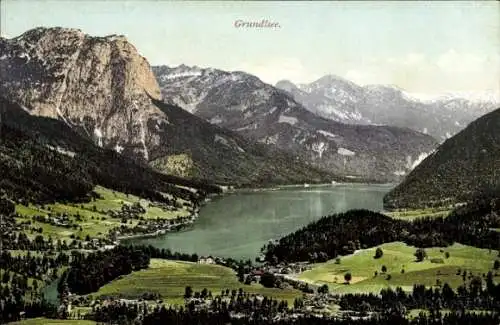 Ak Grundlsee Steiermark, Panorama, Nummer 698