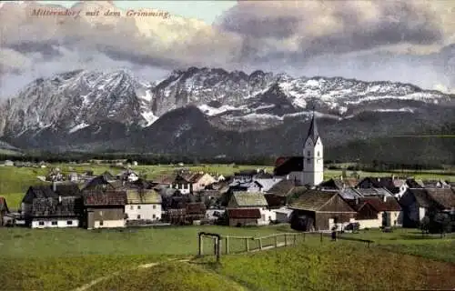 Ak Bad Mitterndorf Steiermark, Ort mit dem Grimming, Nummer 343