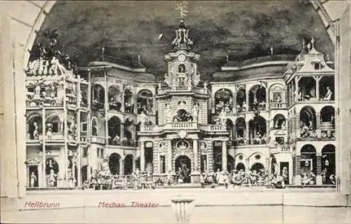 Ak Salzburg in Österreich, Lustschloss Hellbrunn, Mechan Theater