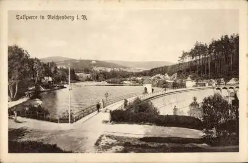Ak Liberec Reichenberg in Böhmen, Talsperre