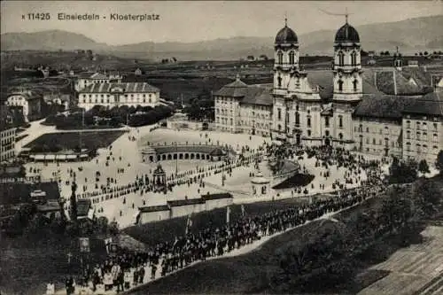 Ak Einsiedeln Kanton Schwyz Schweiz, Klosterplatz