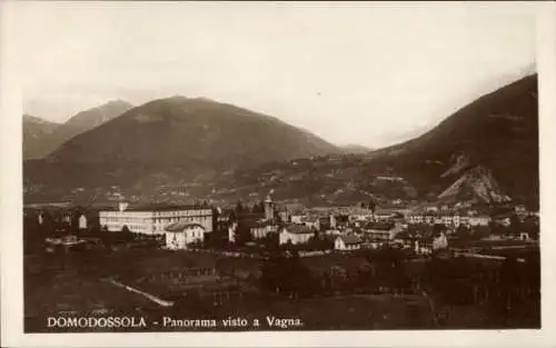 Ak Domodossola Piemonte, Panorama visto a Vagna