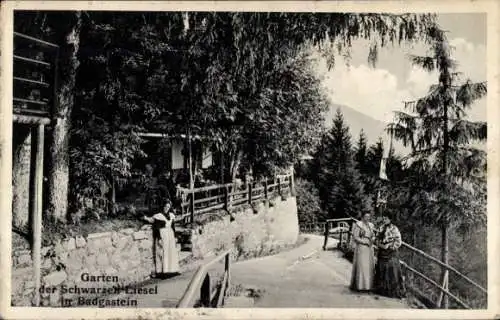 Ak Bad Gastein Badgastein in Salzburg, Garten der Schwarzen Liesel