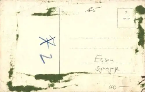 Judaika Ak Essen im Ruhrgebiet, Synagoge, Innenansicht