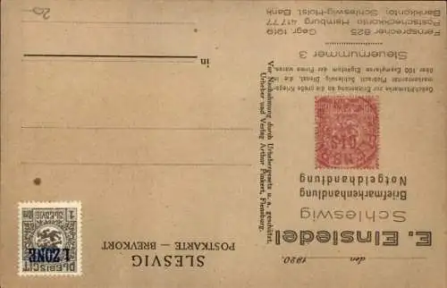 Briefmarken Ak Flensburg in Schleswig Holstein, Plebiscit 1920, Volksabstimmung in Nordschleswig