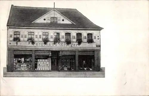 Ak Oggersheim Ludwigshafen am Rhein, Handlung, Schaufenster
