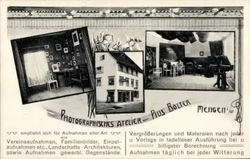 Ak Mengen in Oberschwaben Baden Württemberg, Photographisches Atelier Pius Bolter