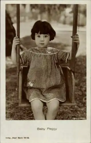 Ak Schauspielerin Baby Peggy, Peggy Jean Montgomery, Diana Serra Cary, Portrait