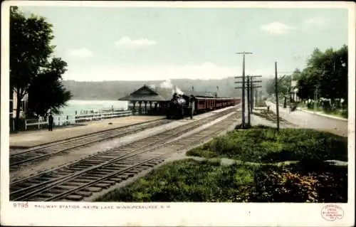 Ak Lake Winnipesaukee New Hampshire USA, Bahnhof Weirs Beach