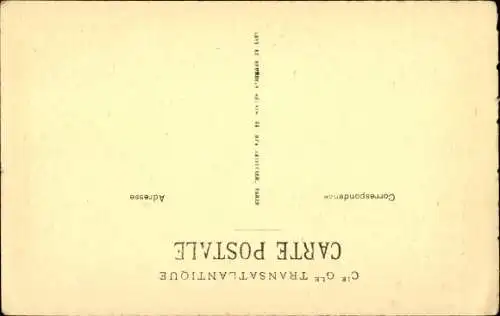 Ak Dampfer Paris, CGT, French Line, Sonnendeck