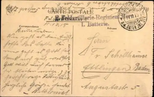 Ak Messines Mesen Westflandern, Rue d'Ypern