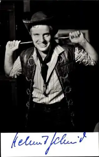 Ak Schauspieler Helmut Schmid, Portrait, Autogramm